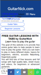 Mobile Screenshot of guitarnick.com