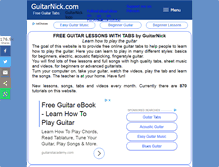 Tablet Screenshot of guitarnick.com